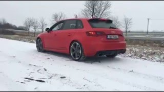 Audi RS3 slow motion LAUNCH CONTROL MUST SEE HD