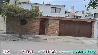 Vendo casa en San Borja, a 1 cdra. de Javier Prado y a dos cdras. de la Av. San Luis