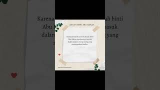 Aisyah Binti Abu Bakar #kisahinspiratif #kisahislami #tranding #istrinabi