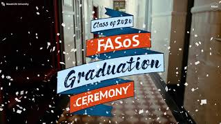 Summary FASoS Online Bachelor's Graduation Ceremony, 12/12/2020