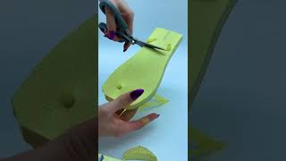 Cutting a flip flop ASMR