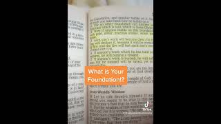 What is Your Foundation!?