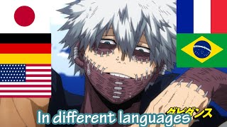 Dabi/Toya Todoroki in different languages. [My Hero Academia]