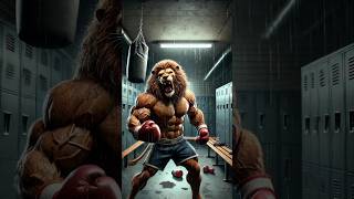 Lion vs rhino boxing fite with lion revang #shortvideo