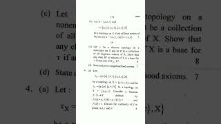 M.Sc Ist Semester 2023-24 TOPOLOGY #maths #msc #mscmaths #msc2023 #topology #siddharthuniversity