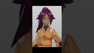 Yoruichi Shihouin animation in blender 3D #shorts #bleachanime