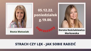 Strach czy lęk - jak sobie radzić