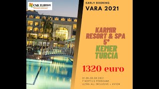 KARMIR RESORT & SPA - Charter Avion Antalya 2021