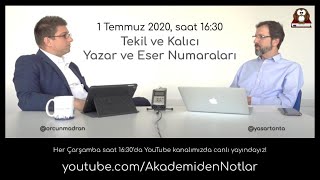 Akademiden Notlar 14:  Tekil ve Kalıcı Yazar ve Eser Numaraları