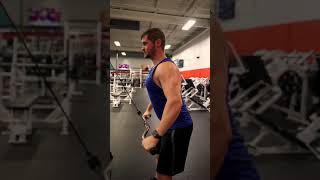 Do straight arm lat pulldowns!