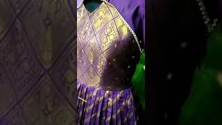 WEDDING  BEAUTYFUL COLLECTIONS 《》Banarasi  silk long dress