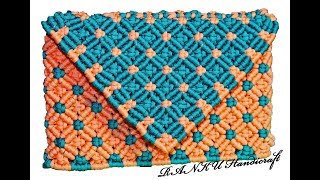 handicraft macrame_ladies clutch bag_macrame handicraft