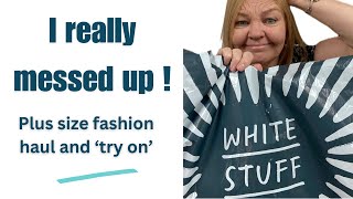 White Stuff sale plus size fashion haul and try on. An epic fail but at least I can laugh about it.