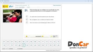 Test de examen  de conducir  D.G.T