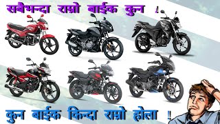 राम्रो र सस्ताे बाईक कुन हाेला! Best Bike Price in Nepal, All Best and Popular Bikes in Nepal 2021.