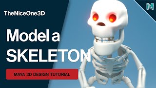 Skeleton Monster Character Model Walkthrough | Autodesk Maya 2021 for Beginners