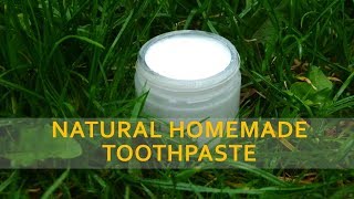 Remineralizing and whitening natural homemade toothpaste