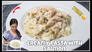 CREAMY PASTA WITH SALMON HEAD Recipe ❤️ /VLOG #28