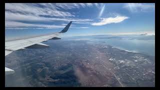 Airplane departing from SFO.