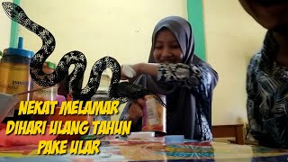 PRANK ULANG TAHUN TERNEKAT!!  KASIH KADO POTATA CHIPS WITH SNACK ISI ULAR AUTO NGAMBEK