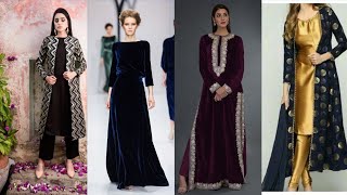 Elegant, trendy and latest dress design ideas for winter weddings and formal wear.