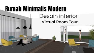 DESIGN RUMAH MINIMALIS MODERN DESAIN INTERIOR VIRTUAL ROOM TOUR