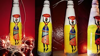 Bottle painting// Bottle craft idea// Bottle decoration idea..