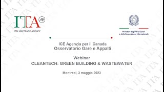 Webinar ICE Canada - 3 May 2023 - Cleantech: Green Building & Wastewater