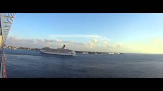 Cruise Ship Horn Duel At Grand Cayman