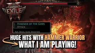 HUGE HITS with Hammer Warrior in Path of Exile 2 - What I am playing