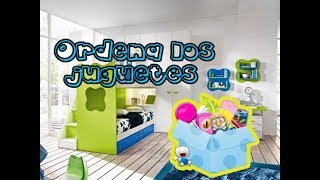 Ordena los juguetes de los niños.