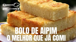 BOLO DE AIPIM OU MANDIOCA SUPER RÁPIDO E FÁCIL |  FICA UMA DELICIA E BEM CREMOSO |  D'culinária