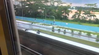 SMRT C651 213/214 - Train Ride from Yishun to Sembawang (Jurong East [D/E] bound)