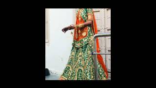 rajputi dress ideas for wedding and reception | poshak latest design | green rajputi poshak