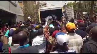 BREAKING NEWS!!! Azimio La Umoja delivers evidence in a lorry at the Supreme Court of Kenya.