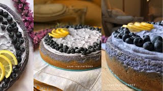 تشيز كيك بلوبيري 🍰🥄 قمة في الجمال و الذاذه //منال العدواني ✨