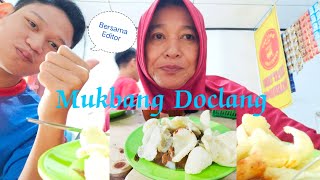 Mukbang Doclang bumbu kacang ‼️pake kerupuk rasanya bikin nagih ❤️