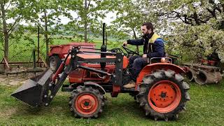 Kubota L1501 čelní nakladač domácí výroby Kubota Homemade front loader DIY