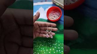 Safety pin hack 🧷 diy Beautiful earings 😍 #diy #creativitywithaera #shortvideo #creativity #art