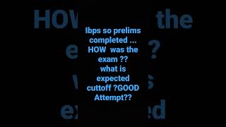 IBPS SO (AFO) PRELIMS GOOD ATTEMPT ## EXPECTED CUTOFF