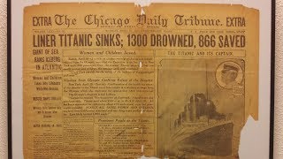 Original Titanic Newspaper - Chicago Tribune , April 16 1912