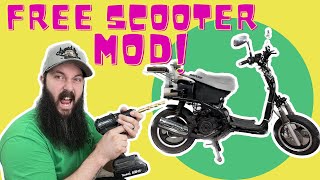 I Modified My Scooter For Free! #scooter #modified #exhaust