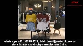 clothing store fixtures and decoration