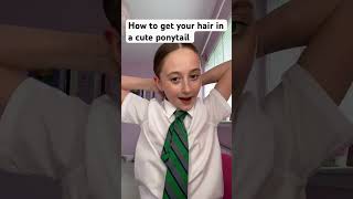 How to get your hair in a very cute ponytail ￼