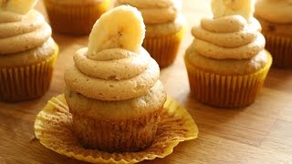 Peanut Butter Banana Cupcakes | sweetco0kiepie