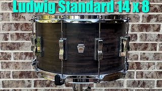 Ludwig Standard Maple Snare 14 x 8 REVIEW and SOUND DEMO