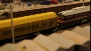 Toy train railroad town focus