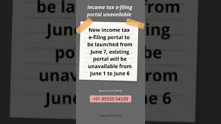 www.vauditors.in New income tax e-filing portal to be launched from June 7