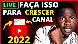 [🔴LIVE] COMO CRESCER CANAL NO YOUTUBE! ANALISANDO CANAL