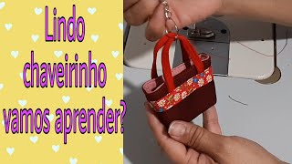 Chaveiro bolsinha  / feito com retalhos passo a passo ,vamos aprender?